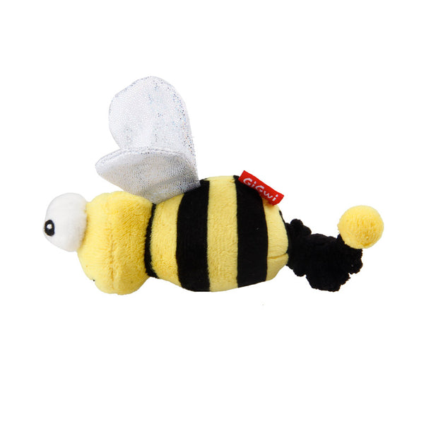 Vibrating Running' Bee with catnip inside - Yellow