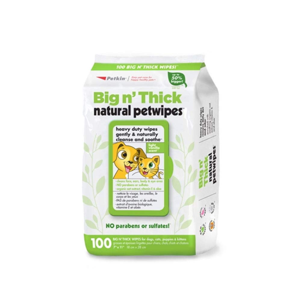 Big n Thick Natural Pet Wipes (100 pieces) BellyRubsIndia