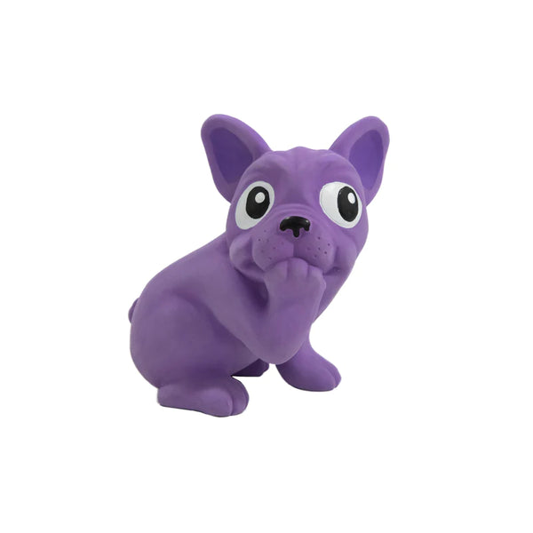 Tootiez Grunting French Bulldog, Small, 14 cm x 8 cm, Purple