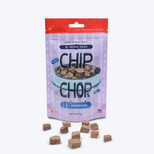 Chip Chops Freeze Dried Chicken Liver Dog Treat