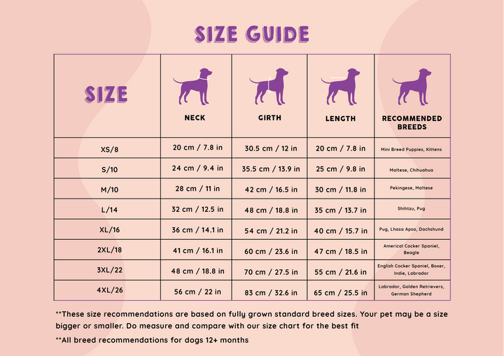 Dog Sweater Size Guide | BellyRubs