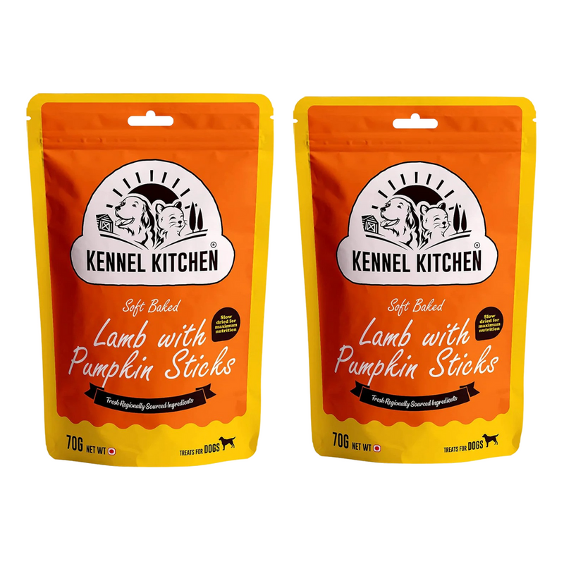 Soft baked Lamb with Pumpkin stick - Pack of 2(70gm*2)