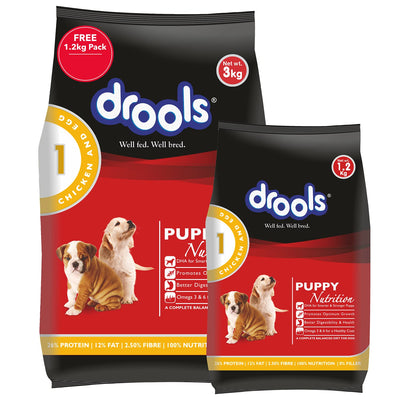 Drools Chicken and Egg Adult Food  With Free 1.2 kg