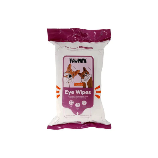 Pawpaya Pet Eye Wipes Made for All Cats and Dogs 25 Wipes