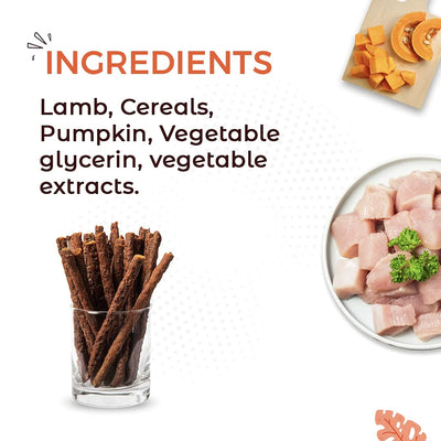 Soft baked Lamb with Pumpkin stick - Pack of 2(70gm*2)