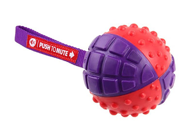 Regular Ball 'Push To Mute' Solid Red/ Purple Medium