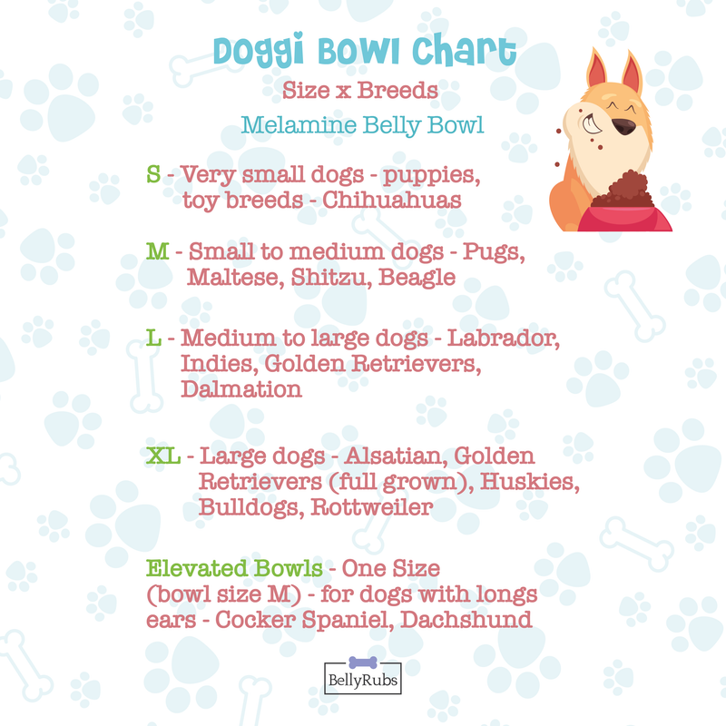 Melamine Belly Bowl- Anti-Skid-Puppy School