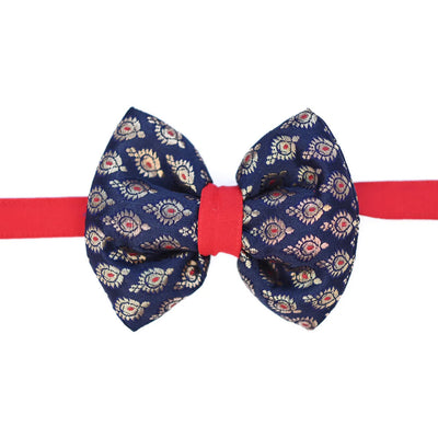 Diwali Bow Tie - Blue & Red