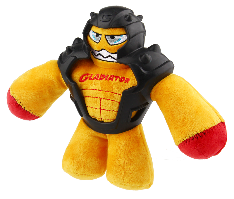 Gladiator squeaker inside (Yellow) - Plush/TPR- Medium