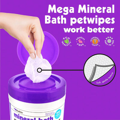 Mineral Bath Pet Wipes (200 pieces)