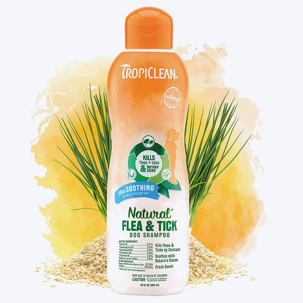 Natural Flea & Tick Shampoo- Plus Soothing(355ml)