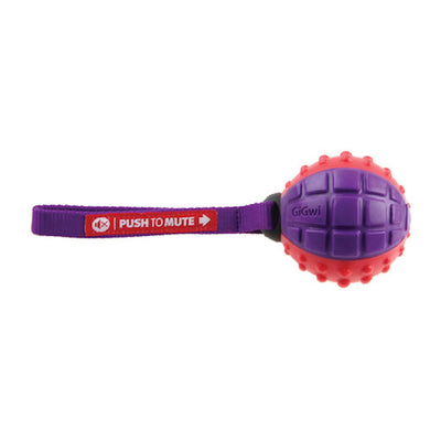 Regular Ball 'Push To Mute' Solid Red/ Purple Medium