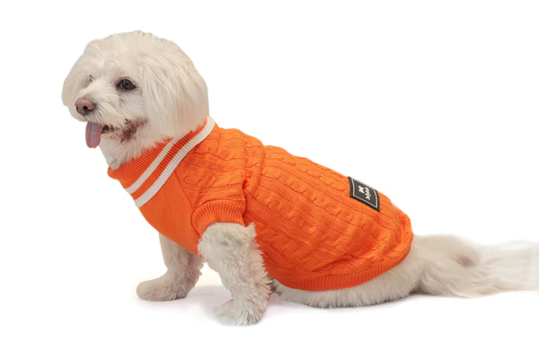 Knit Me Up Sweater- Orange