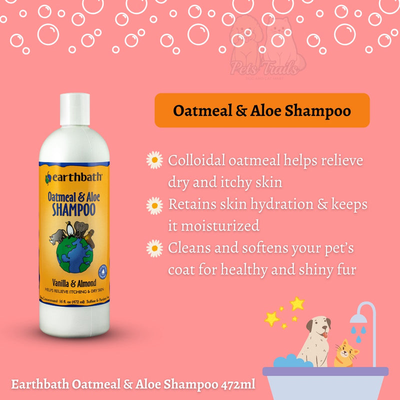 Oatmeal & Aloe Shampoo (Vanilla & Almond)(472ml)
