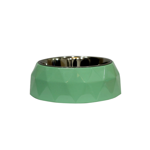 Melamine Diamond Bowl - Light Green
