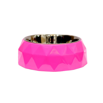 Melamine Diamond Bowl - Pink
